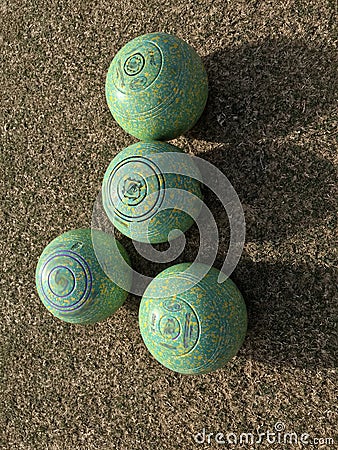 Lawn Bowls Stock Photo