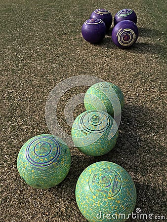 Lawn Bowls Stock Photo