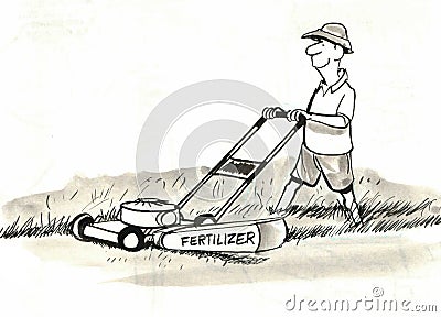 Lawn Care Stock Photo