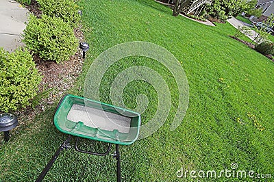 Lawn Fertilizer Stock Photo