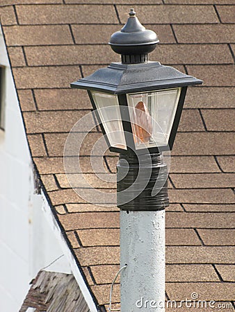 Lawn lamp post Stock Photo
