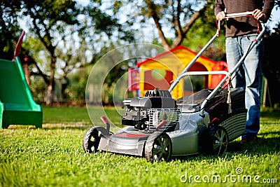 Lawn Mower Stock Photo