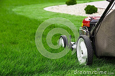 Lawn mower Stock Photo