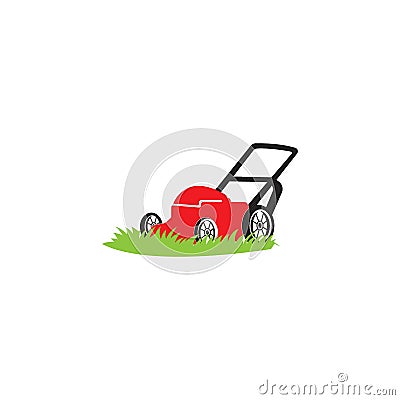 lawn mower icon Vector Illustration