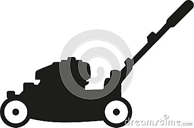 Lawn mower silhouette Vector Illustration