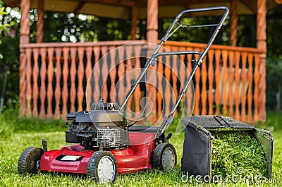 Lawn mower Stock Photo