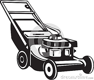 Lawn Mower Vector Illustration Vector Illustration