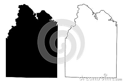 Lawrence County, Alabama Counties in Alabama, United States of America,USA, U.S., US map vector illustration, scribble sketch Vector Illustration