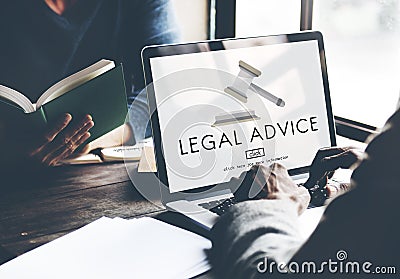 Lawyer Legal Advice Law Compliance Concept Stock Photo