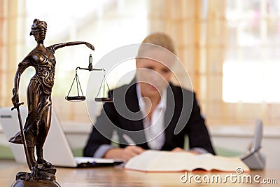 Lawyer in the office Stock Photo