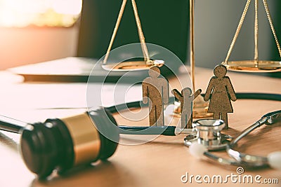 Lawyer Scales Justice - Law Concepts on Human Rights Stock Photo