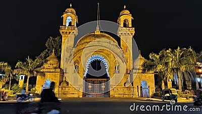 Laxmi Vilas palace gate of Vadodara Stock Photo