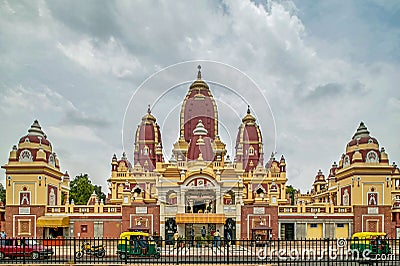 Laxminarayan Temple,Vishnu with his consort Editorial Stock Photo