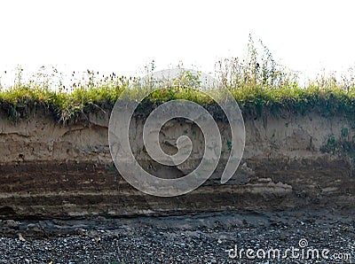 Layer of soil Stock Photo