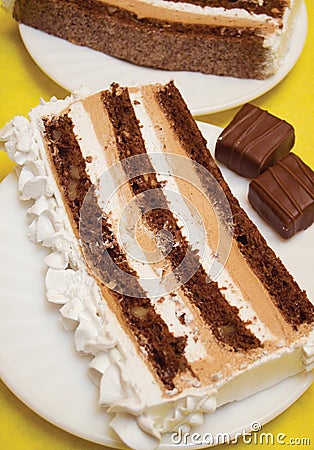 Layered cake Stock Photo