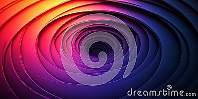 Layered circular patterns with deep gradient color schemes Stock Photo
