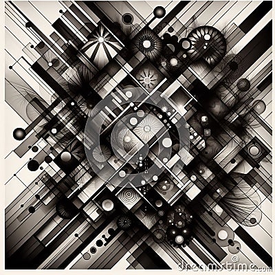 Layered Photogram Combine multiple shadow elements either throug Stock Photo