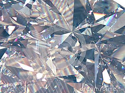 Layered texture triangular diamond or crystal shapes background. 3d rendering model Stock Photo