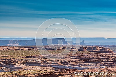 Layers of Desert Ridges Stock Photo