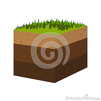 Layers of soil Vector Illustration