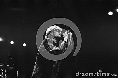 Layne Staley from Alice in Chains 1991 live Editorial Stock Photo