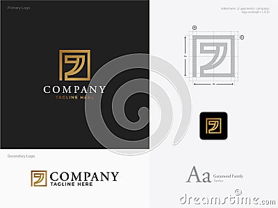 Elegan Luxury Mature Company Logo Template of Initial J Vector Illustration