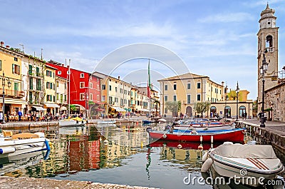 Lazise, Lago di Garda, Italy Stock Photo