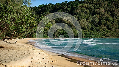 Lazy Beach coast, turquoise water and beach Stock Photo