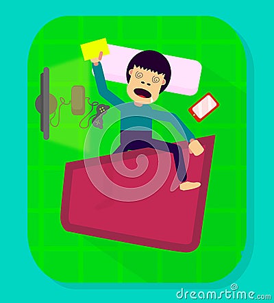 Lazy boy Vector Illustration