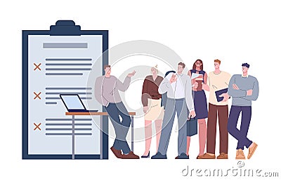 Lazy office workers team. Bad time management, managers talking not working. Unfulfilled tasks, business people vector Vector Illustration