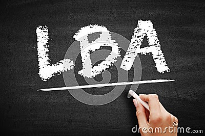 LBA - Logical Block Addressing is a common scheme used for specifying the location of blocks of data stored on computer storage Stock Photo