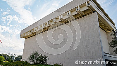 LBJ Lyndon Baines Johnson Library and Museum in Austin - AUSTIN, UNITED STATES - OCTOBER 31, 2022 Editorial Stock Photo