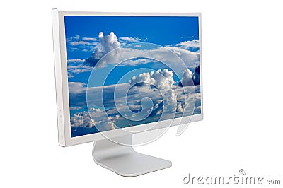 LCD computer monitor Stock Photo