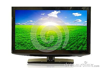 Lcd monitor Stock Photo