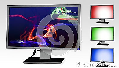 LCD Monitor Stock Photo