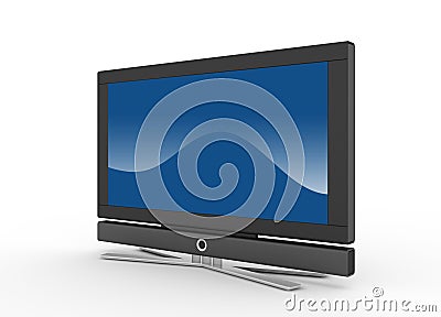 LCD screen TV Stock Photo