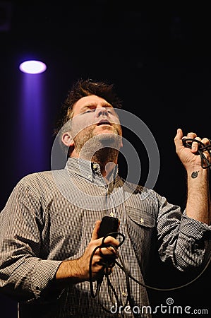 LCD Soundsystem band performs at Barcelona Editorial Stock Photo