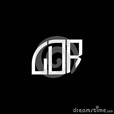 LDR letter logo design on black background. LDR creative initials letter logo concept. LDR letter design Vector Illustration