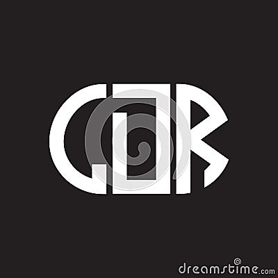 LDR letter logo design on black background. LDR creative initials letter logo concept. LDR letter design Vector Illustration