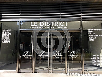 Le District Cafe', Brookfield Place Editorial Stock Photo