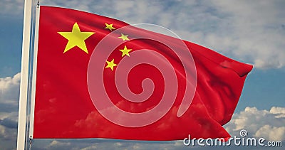 Le Drapeau Chinois Waving Est Une Bannière Pour La République Populaire De Chine - Vidéo De 4 000 Fps En Mouvement Lent banque de vidéos Le Drapeau Chinois Waving Est Une Bannière Pour La République Populaire De Chine - Vidéo De 4 000 Fps En Mouvement Lent banque de vidéos