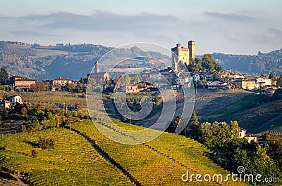 Le Langhe Serralunga d Alba Stock Photo