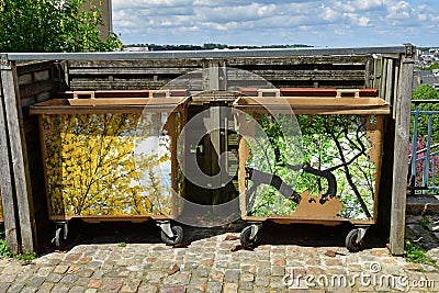 Le Mans France - may 2 2023 : picturesque old city Editorial Stock Photo