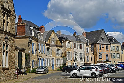 Le Mans France - may 2 2023 : picturesque old city Editorial Stock Photo