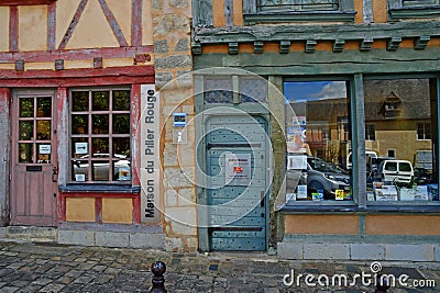 Le Mans France - may 2 2023 : picturesque old city Editorial Stock Photo