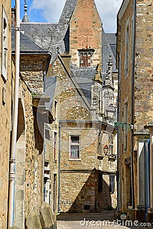 Le Mans France - may 2 2023 : picturesque old city Editorial Stock Photo