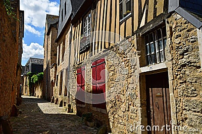 Le Mans France - may 2 2023 : picturesque old city Editorial Stock Photo