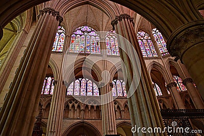 Le Mans France - may 2 2023 : picturesque old city Editorial Stock Photo