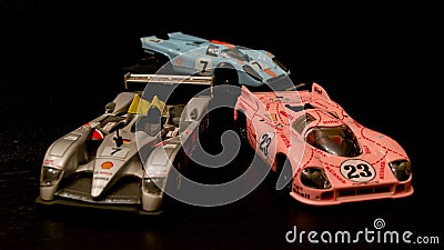 Le Mans 24 racers diecast models Editorial Stock Photo