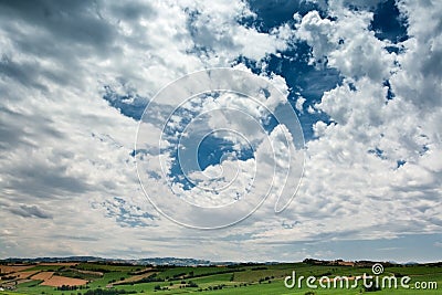 Le Marches, Italy, Countryside Stock Photo